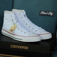 Converse All Star (Classic) ox - White Hi รุ่นฮิต สีขาว หุ้มข้อ รองเท้าผ้าใบ คอนเวิร์ส ได้ทั้งชายหญิง