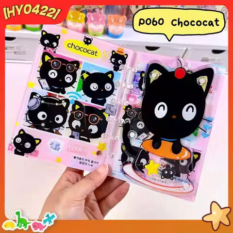 A7 Acrylic Kt Cartoon Shakeable Binder Notebook Cute Kawaii Rilakkuma Journal For Teen Girls Student