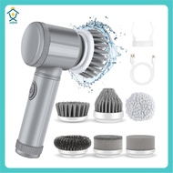 Electric Cleaning Brush 6 in 1 Electric Scrubber with 6 Electric Cleaning Brush for Cleaning Tub Flo