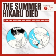 The Summer Hikaru Died Blue Portrait/ - Pin Button, Magnet, Keychain | 25mm 32mm 44mm 58mm