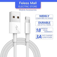 FELESS สายชาร์จ Lightning, สายชาร์จยาว 1 เมตร, สายชาร์จข้อมูล iphone5~14pro max/ipad