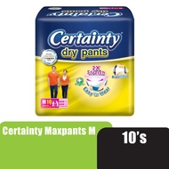 CERTAINTY Drypants Adult Diapers 10's Size - M, Adult Diapers Pants / Pampers Dewasa / 成人 尿裤