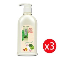 【一滴淨】奶瓶蔬果清潔劑(檸檬精油) 300g*3瓶