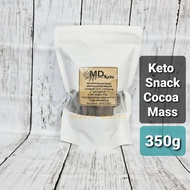 [lchf.my] 350g【Europe Grade More chocolate taste 】100% natural high fat Pure RAW Unsweetened Premium Cocoa mass liquor 54% Fat Africa bean keto chocolate bar Brownies KETO BAKING