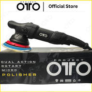 5 inches Dual Action Project Otto Polisher/5 inches Rotary Polisher/15mm Orbit with 5 PCS 5 inches P