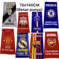 Football Club Bath Towel｜Barcelona Liverpool Chelsea Real Madrid Arsenal Manchester United Paris