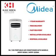 SAME DAY DELIVERY*: MIDEA PORTABLE AIRCON 12K BTU MPPFB-12CRN1/ 9K BTU - MPPF-09CRN1