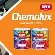 SEIV CHEMOLUX VARNISH CLEAR GLOSS CAT KAYU BESI SINTETIK 1LITER