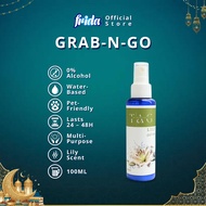 Frida 48H Air Freshener Lily [100ml] 0% Alcohol Pet-Friendly Tahan Lama Multi-use Water-base