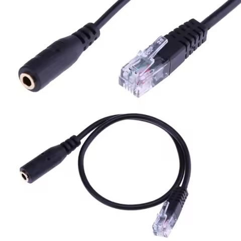 Headset Buddy 3.5 mm Smartphone Headset To RJ9 Convert 3.5 mm Smartphone Plug To Single 4P4C RJ9 Han