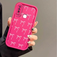 Pink Bowknot Phone Case For VIVO Y17 Y15 Y12 Y12i Y3S 1901 1902 1904 Y7S S1 Protector Shockproof Sof