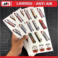 ( isi 12 ) Sticker Hologram Lokomotif Indonesia All Livery KAI | Stiker Fans Kereta