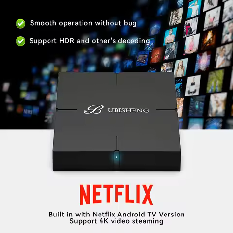 OTT Set-Top Box U11 Android 13,2+16G, H313, Wi-Fi 2.4G/5G (2T2R) for old tv BT5.2 4K Support Spanish