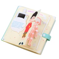 Montessori Human Body Parts With 3D Organs Human Anatomy Game Toy Book, Teaching Body Parts Felt Boa
