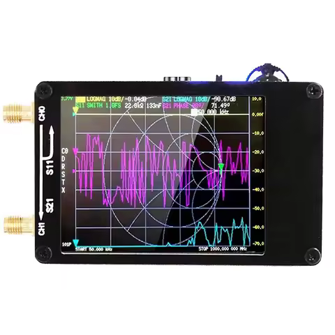B84B-2X Upgraded Version Nanovna-H Vector Network Antenna Analyzer 10Khz-1.5Ghz MF VHF UHF With SD C