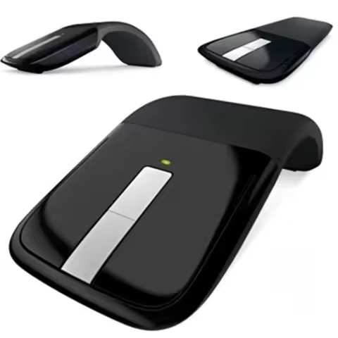 Wireless Bluetooth Arc Touch Mouse Slim Notebook Gaming Mice 1200DPI Optical Folding Computer USB Ma