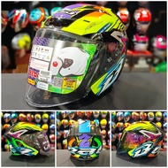 MHR Helmet Open Face OF622 Beatz COLORGRAPH + Visor Clear Smoke Gold Rainbow Purple M/L/XXL R15 Y15ZR RFS150 RS150 VF3i Motor Accessories