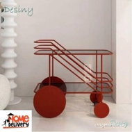 （in stock）Desiny Movable Coffee Table Dining Cart Wine Cart Simple Nordic Commercial Family Trolley 