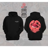 HOODIE FLAMINGO SUMMER VIBES 020 SWEATER ALVA CLOTH / SWEATER HOODIE PREMIUM / SWEATER HOODIE DISTRO