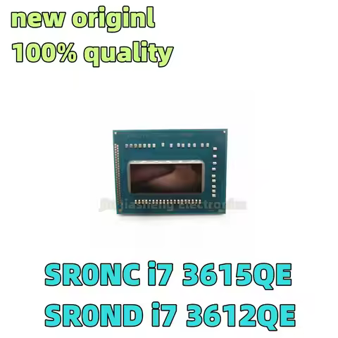 I7 3615QE CPU (1piece) 100% New SR0NC SRONC i7 3615QE SR0ND i7 3612QE CPU BGA Chipset
