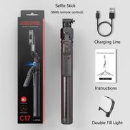 AI GIMBAL C17 ไม้เซลฟี่/ ขาตั้งกล้อง 1.63M AI ติดตาม บลูทูธ ขาตั้ง 4 ขา