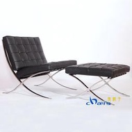 【挑椅子】Knoll Barcelona Chair 巴塞隆納單人椅+腳椅 (復刻版) HC-016