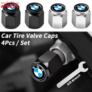 4Pcs BMW Car Tire Valve Caps Alloy Car Wheel Tire Valves With Wrench Tyre Air Caps Cover Nut For BMW