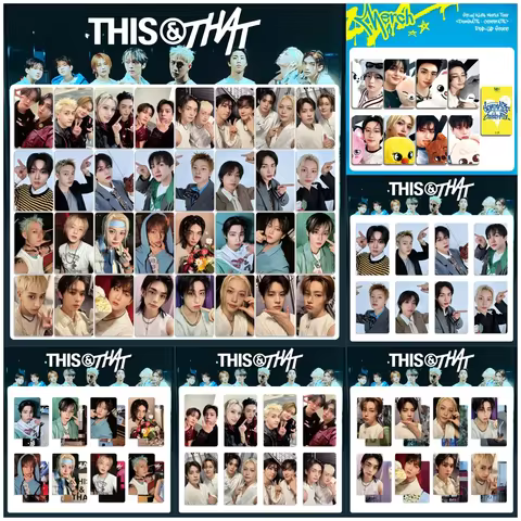 8PCS New Korean Music Group Straykids SKZOO New Album "THIS&THAT" KARMA Album Photo Card LOMO Card F