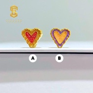 Sincere Store Emas 916 3L Bead Love Heart 2C | Emas 916