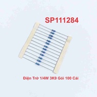 1/4W 3K9 Resistor Pack of 100