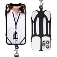 Soft silicone fashion phone strap universal cell phone straps lanyard no blocking camera Christmas gift Xmas gift idea