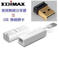 ~幸運小店~EDIMAX 訊舟 BR-6258nL 無線．旅人 無線寬頻分享器+隱形USB無線網路卡
