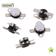 MERLYMALL 5pcs Temperature Switch, N.C Adjust KSD301 Thermostat, Portable Snap Disc Normally Closed 120°C/248°F Temperature Controller