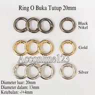 20mm (2cm) Open-Close O-Ring / Iron O-Ring / Round Ring Per Pcs
