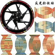 MG Motorcycle wheels with steel rims, reflective wheels, car stickers, 18 inch wheel frames, waterproof and sunscreen