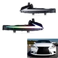 JZDH LED RGB Daytime Running Light for Lexus IS250 IS200t IS350 ISF IS300 2014-2016 Sequential Turn 
