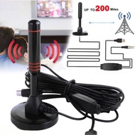 Dvb t2 decoder Built-in Booster Indoor Digital Antenna 2x Amplifier High Gain 36DBi HDTV DTT