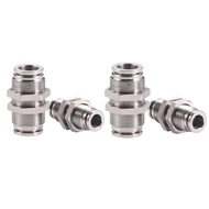 10PCS Pneumatic Fittingt PM Series 304 Material Stainless Steel Pneumatic Baffle Trachea Joint PM4/P