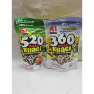 A1 360/520 Kuaci biji Buaga Matahari rasa Walnut/caramel  110g