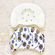 Breathable latex pillow against flat-head for baby