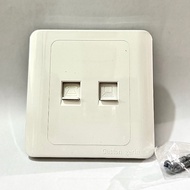 Gaston Germin Double, single, TV network socket 86x86
