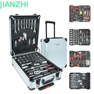 JIANZPH 187Pcs Tools Set, Wheeled Trolley Trolley Box Type Tool Box Set, Portable Professional High 