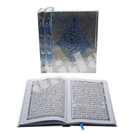 Al-quran Cover Silver Sandro Uk Large A4 Al-Quran Mushaf 18 Rows - Silver
