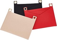 WADORN 3 Colours Felt Handbag Insert, Wallet Insert Organiser, Clutch Crossbody Conversion Set with