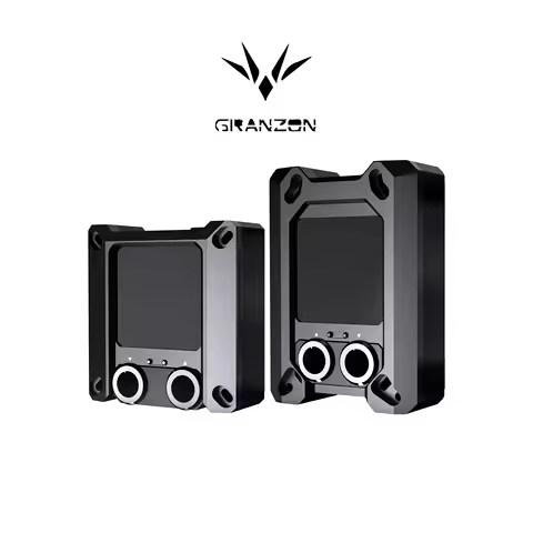 Granzon CPU Block Use for INTEL LGA115X 1200 1700 1800 2011 /AMD Ryzen 3/5/7/9 X470 X570 Water Coole