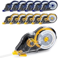 M&G 12 pack 68.9 Feet correction tape,826.8FT/ 252M in total, Correction tape bulk for School, Offic