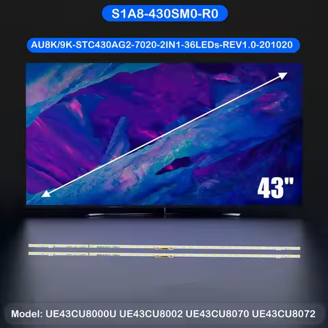 LED backlight strip for UE43BU8070 GU43BU8589 GU43CU8079 HG43BU800A HG43BU800E LS43BM700U LS43BM702