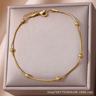 Hot-selling Anklet Pearl Stainless Steel Anklet Unique Double Shell Beach Anklet Anklet