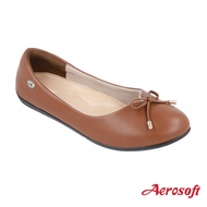 Aerosoft (แอโร่ซอฟ) รองเท้าคัชชูผู้หญิงส้นแบน เพื่อสุขภาพ รุ่น CW309 คัชชูสีดำ รองเท้า นุ่ม ๆ ๆๆ