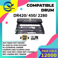 DR420/450/2280 Compatible Drum Kit ; Black ; For Brother DCP-7060D/ DCP-7065DN/IntelliFax-2840/ Inte